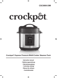 Manual Crock-Pot CSC089X-DIM Multicooker