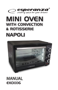 Instrukcja Esperanza EKO006 Napoli Piekarnik