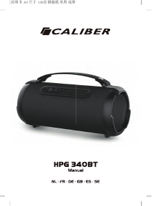 Mode d’emploi Caliber HPG340BT Haut-parleur