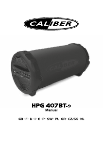Manual de uso Caliber HPG407BT-9 Altavoz
