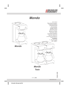 Rokasgrāmata Bravilor Mondo Twin Kafijas automāts