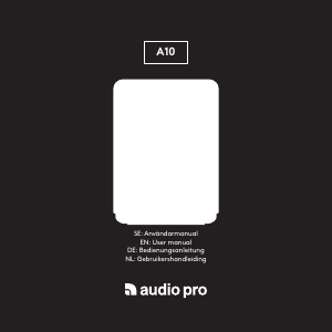 Handleiding Audio Pro A10 Luidspreker