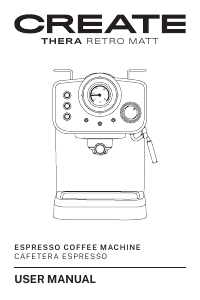 Manual de uso Create Thera Retro Matt Máquina de café espresso