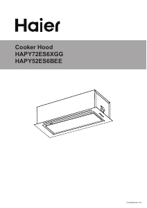 Rokasgrāmata Haier HAPY72ES6XGG Tvaika nosūcējs