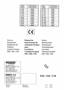 Mode d’emploi Girbau H-1030 Lave-linge