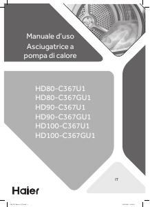 Manuale Haier HD90-C367U1 Asciugatrice