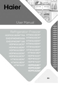 Instrukcja Haier HDPR1620ANPK Lodówko-zamrażarka