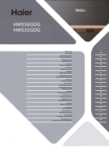 Instrukcja Haier HWS32GDG Chłodziarka do wina