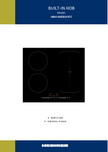 Manual Heinner HBHI-M4ZB1FXTC Plită