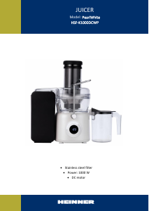 Manual Heinner HSF-K1000DCWP PearlWhite Storcator
