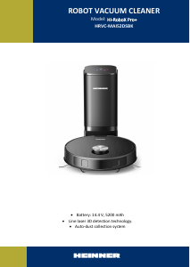 Használati útmutató Heinner HRVC-MAI52DSBK HI-RoboX Pro+ Porszívó
