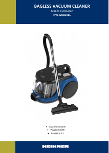 Használati útmutató Heinner HVC-MC850BL CycloClean Porszívó