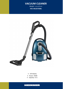 Manual Heinner HVC-MLED700BL LumaClean Aspirator