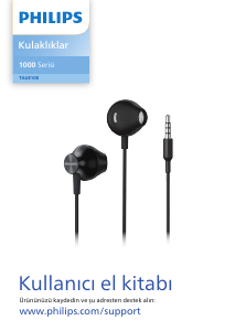 Kullanım kılavuzu Philips TAUE100BK Kulaklık