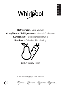 Handleiding Whirlpool W55Z1 113W Vriezer