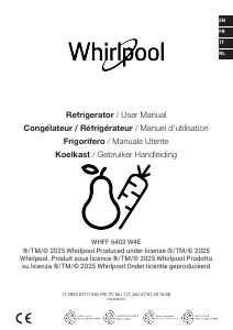 Manuale Whirlpool WHFF 6403 W4E Congelatore