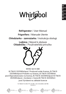 Manual Whirlpool WHK2 6614 X8E Fridge-Freezer