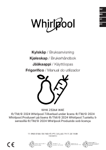 Manual Whirlpool WHK 25364 W4E Frigorífico combinado