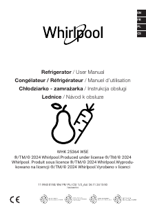 Manual Whirlpool WHK 25364 W5E Fridge-Freezer