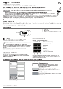 Mode d’emploi Whirlpool ARG 8512 Réfrigérateur