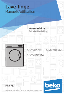 Handleiding BEKO WTV 8712 XW Wasmachine