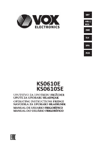 Priročnik Vox KS0610SE Hladilnik