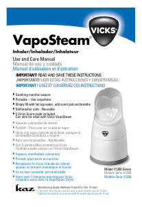 Manual de uso Vicks V1300 VapoSteam Inhalador