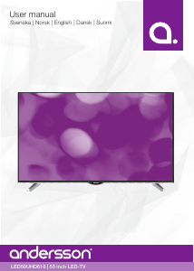 Käyttöohje Andersson LED50UHD610 LED-televisio