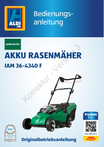 Bedienungsanleitung Gardenline IAM 36-4340 F Rasenmäher