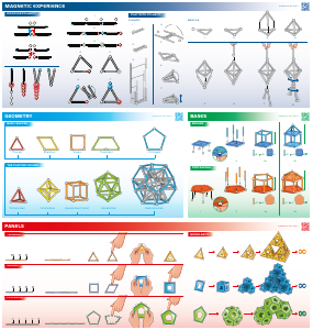 Manual Geomag set 902 Classic Rainbow 72pcs