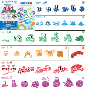 Manual Geomag set 932 Classic Panels 139pcs