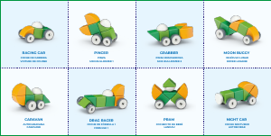 Manual Geomag set 202 Magicube Shapes wheels