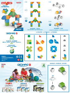 Manual Geomag set 204 Magicube Shapes little world