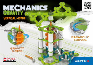 Manual Geomag set 764 Mechanics Gravity vertical motor