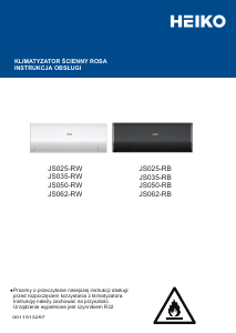 Instrukcja Heiko JS062-RW Klimatyzator