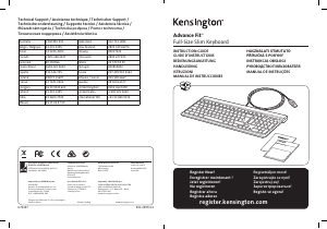 Mode d’emploi Kensington K72357 Advance Fit Clavier