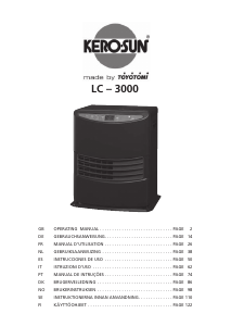 Käyttöohje Kero-Sun LC-3000 Lämmitin