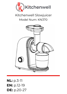Bedienungsanleitung Kitchenwell KN370 Entsafter