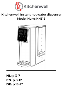 Bedienungsanleitung Kitchenwell KN315 Wasserspender
