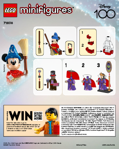 Használati útmutató Lego set 71038 Collectible Minifigures LEGO Minifigurák Disney 100