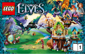 Brugsanvisning Lego set 41196 Elves Flagermusangreb ved Elvenstar-træet