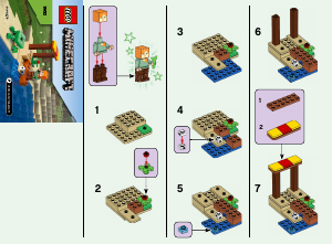 Manual Lego set 30432 Minecraft The turtle beach