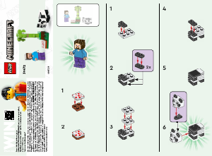 Bedienungsanleitung Lego set 30672 Minecraft Steve mit Baby-Panda