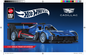 Bedienungsanleitung Mattel Brick Shop set JFR89 Hot Wheels Cadillac Project GTP Hypercar