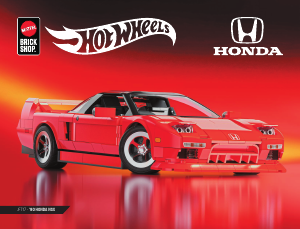 Bedienungsanleitung Mattel Brick Shop set JFT17 Hot Wheels 90 Honda NSX