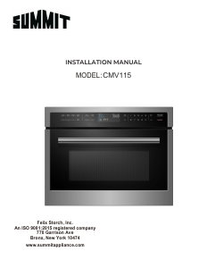 Handleiding Summit CMV115 Oven