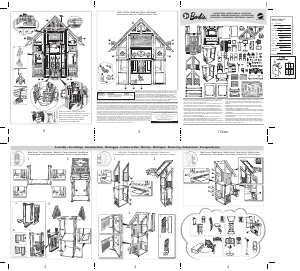 Panduan Mattel W3141 Barbie Malibu dreamhouse