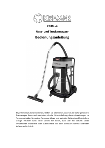 Bedienungsanleitung Kremer KR80L-4 Staubsauger