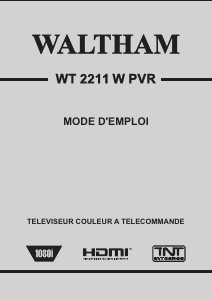 Mode d’emploi Waltham WT 2211 W PVR Téléviseur LCD
