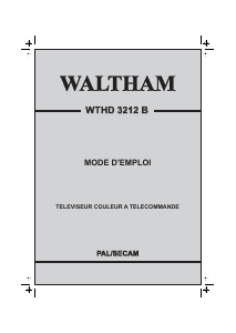 Mode d’emploi Waltham WTHD 3212 B Téléviseur LCD